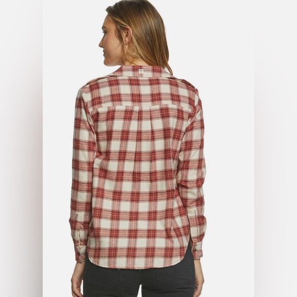 Billabong Venture Out Sienna Plaid Button-Up Women's Top - Picture 2 of 7